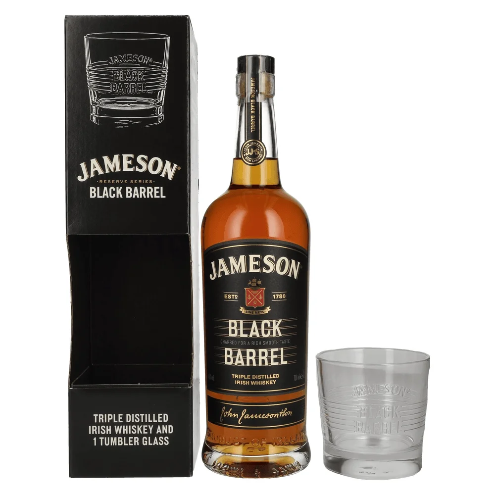 Irski viski Black Barrel Jameson + 1 čaša + GB 0,7 l
