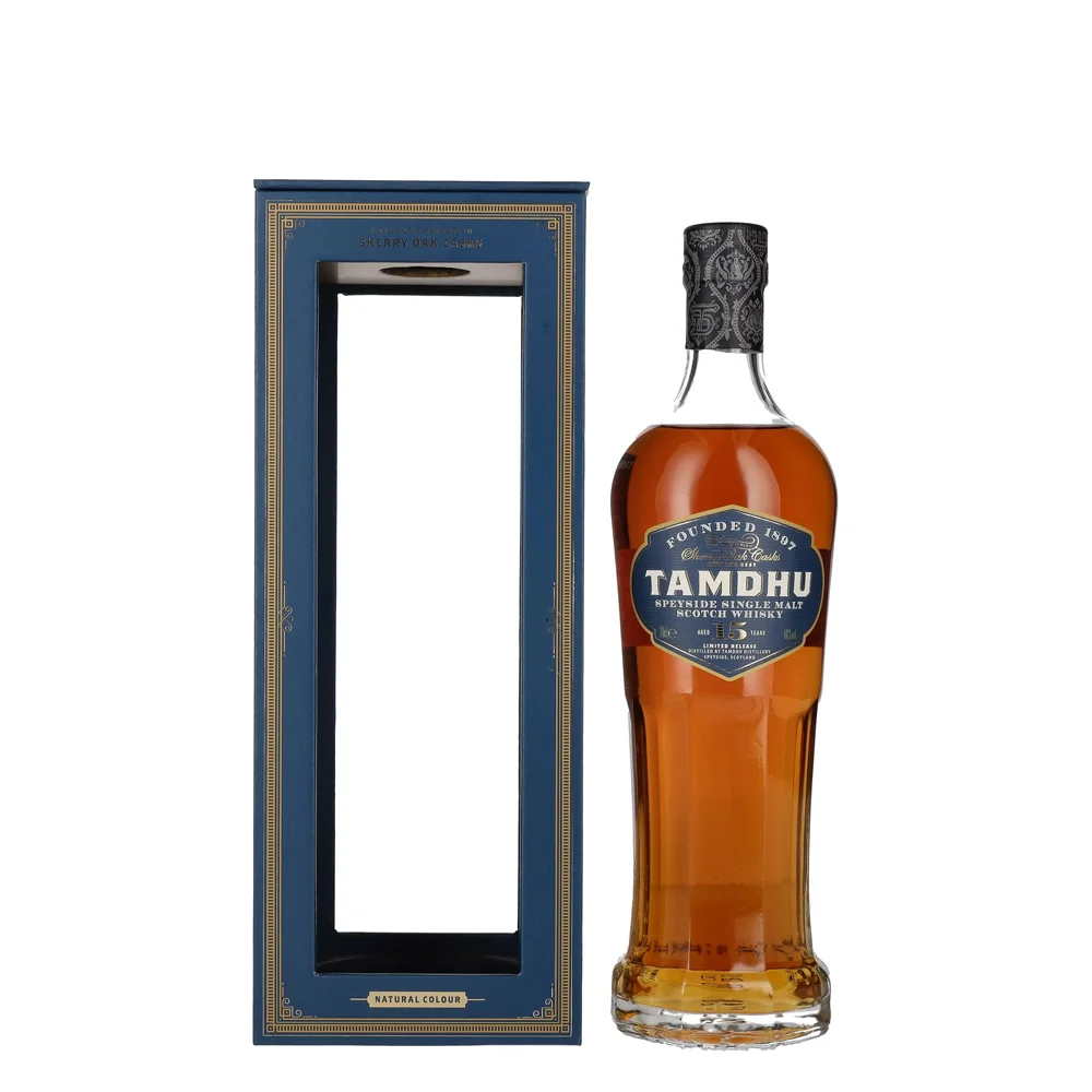 Škotski viski Tamdhu 15y Speyside Single malt Sherry Cask + GB 0,7 l