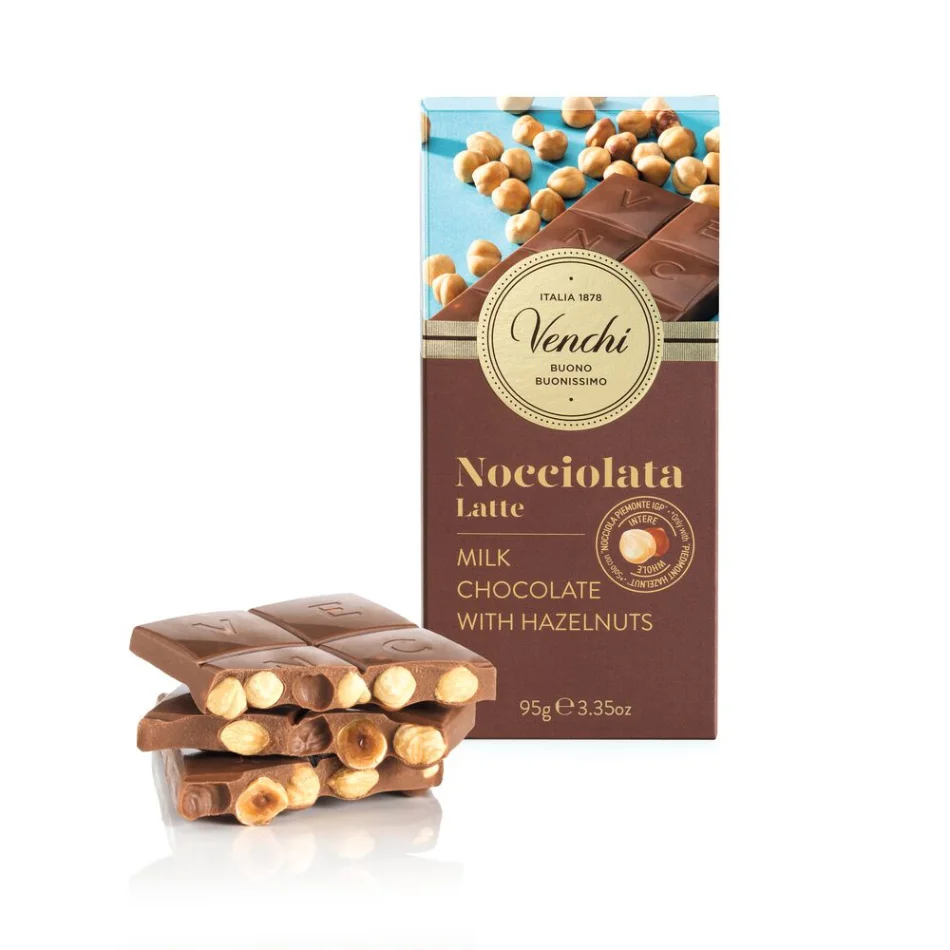 Venchi mliječna čokolada s lješnjacima 95 g