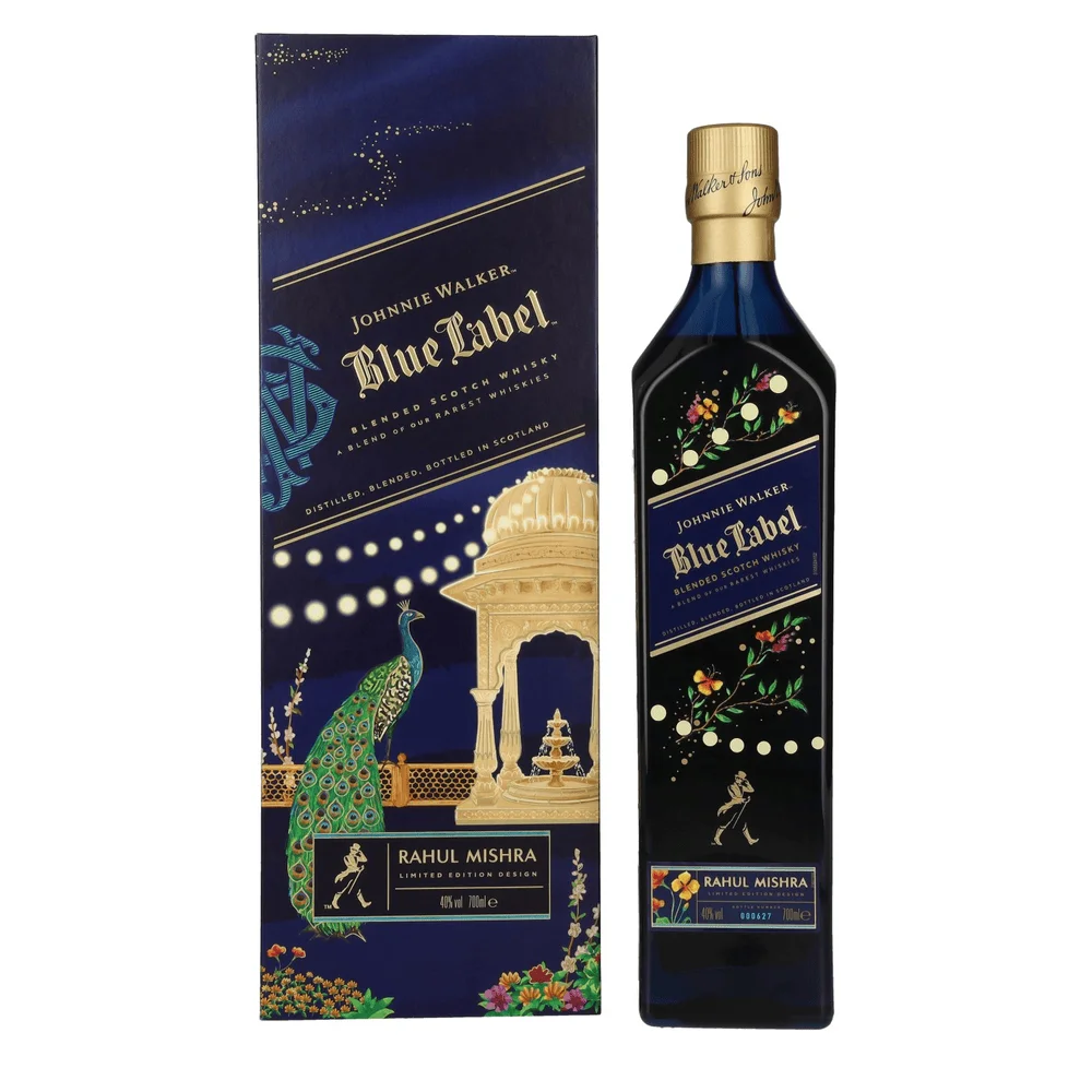 Scotch whisky Johnnie Walker Blue Label Rahul Mishra Blended 0,7 l