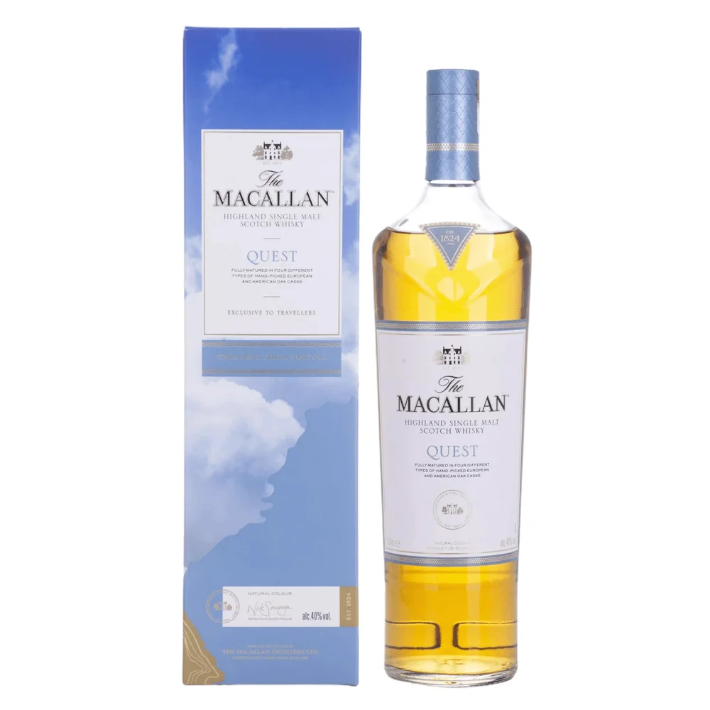 Škotski viski Macallan QUEST Highland Single Malt + GB 1 l