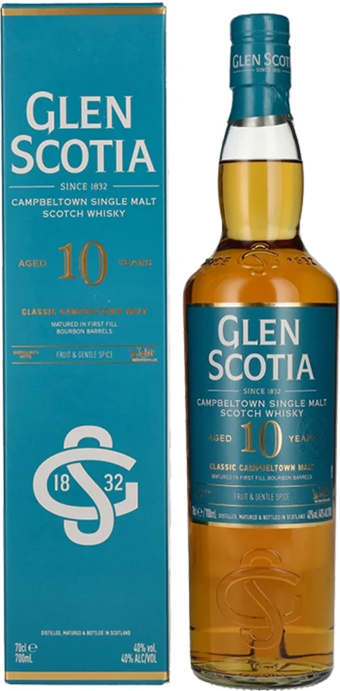 Škotski viski Glen Scotia Classic Campbeltown Malt 10 YO + GB 0,7 l