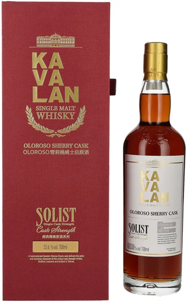 Tajvanski viski Solist Oloroso Sherry cask Kavalan + GB 0,7 l