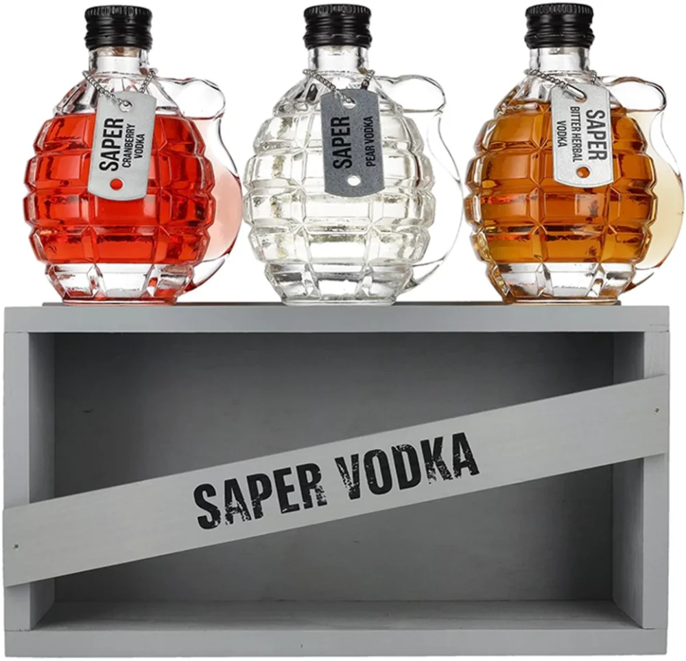 Votka Saper vodka + GB 3 x 0,2 l