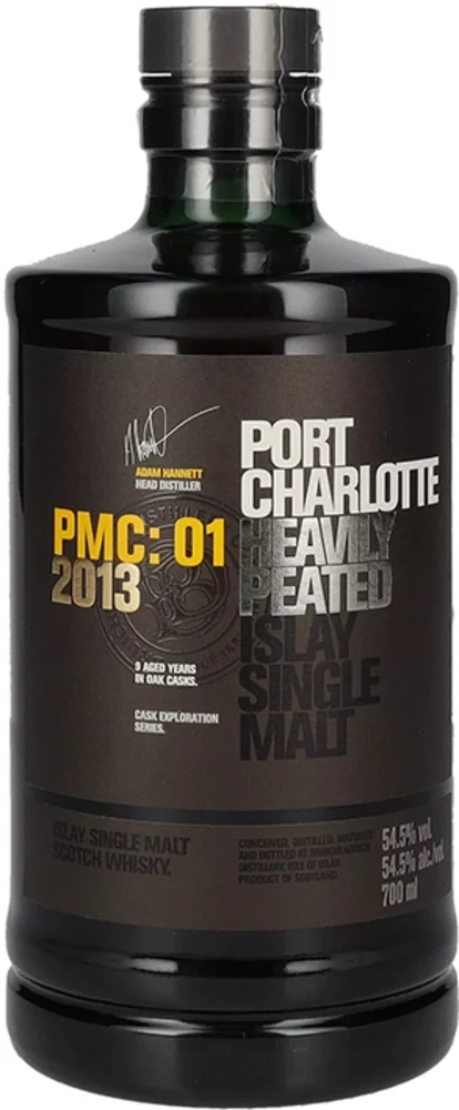 Scotch Whisky Port Charlotte PMC:01 Heavily Peatd Islay Single Malt 2013 0,7 l