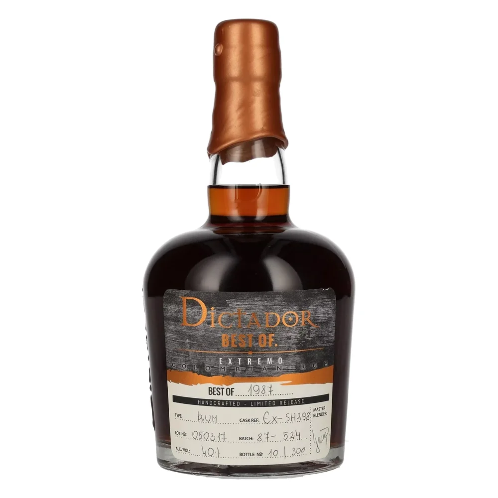 Rum Dictador Dictador BEST OF 1987 EXTREMO Rum 30Y + GB 0,7 l