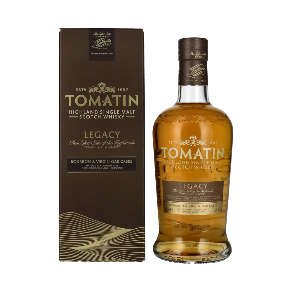 Škotski viski Tomatin Legacy Highland Single Malt + GB 0,7 l