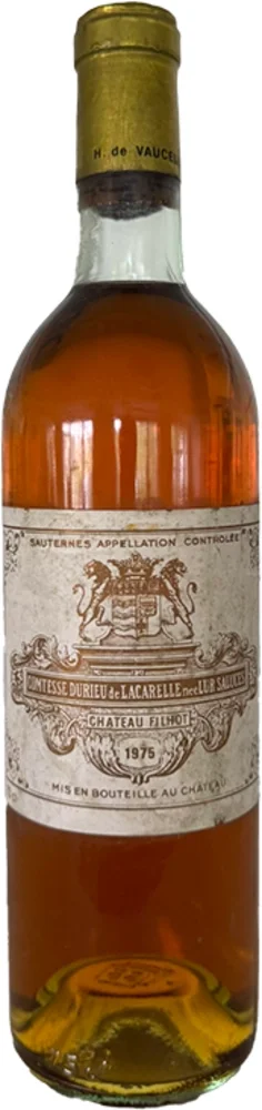 Wine Sauternes 1er CRU 1975 Chateau Filhot 0,75 l