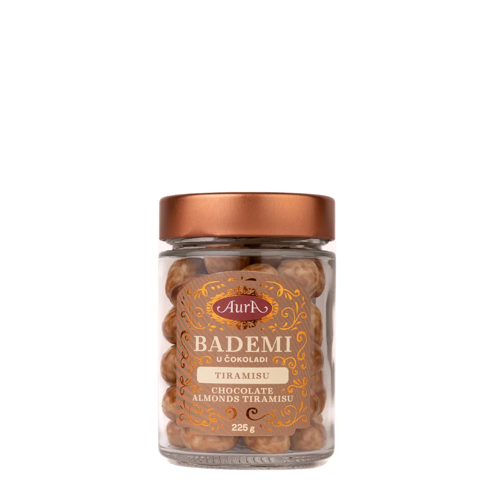 Almonds in chocolate with tiramisu flavour Aura 225 g