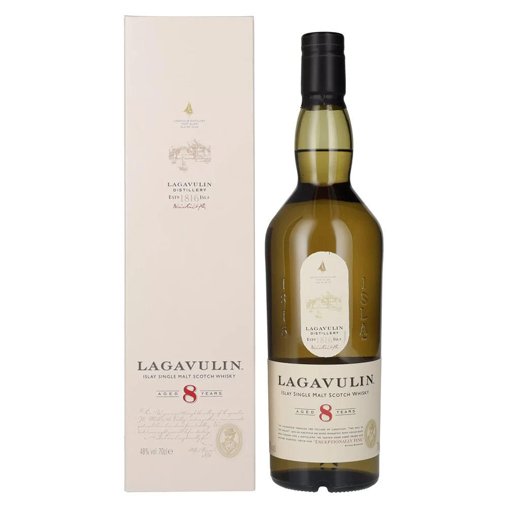 Škotski viski Lagavulin 8 Years Old Single Malt + GB 0,7 l