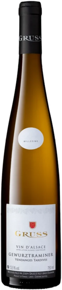 Wine Gewurztraminer Vendanges Tardives Domaine Gruss 0,75 l