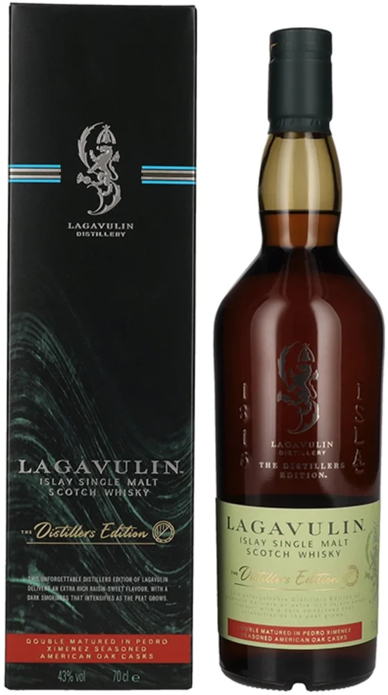 Škotski viski Lagavulin The Distillers Edition Double Matured + GB 0,7 l