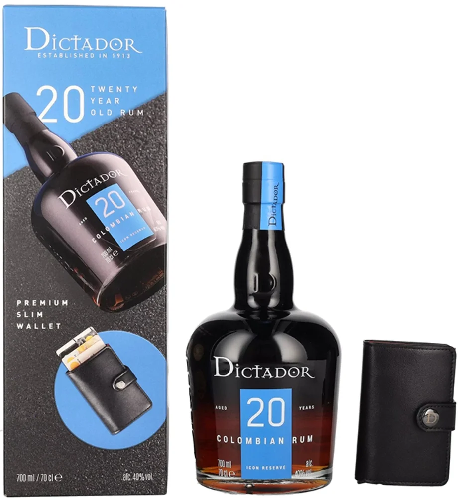 Rum Dictador 20 yo ICON RESERVE + denarnica + GB 0,7 l