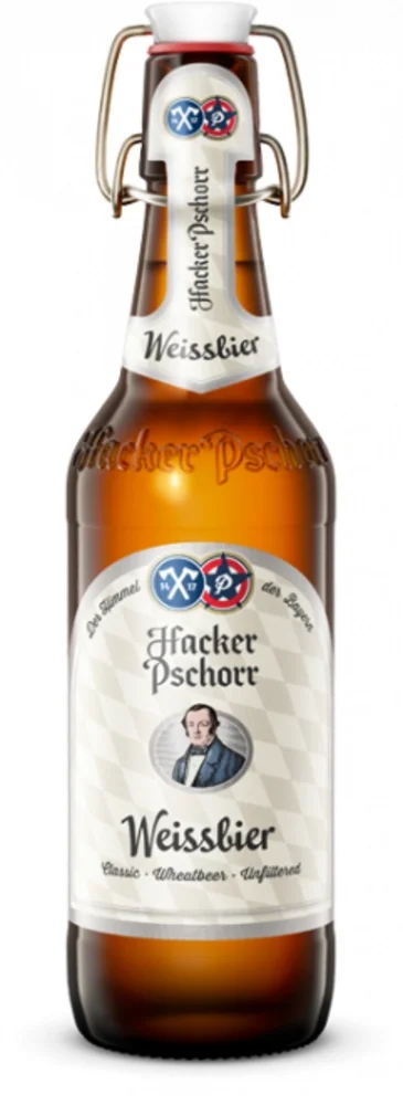 Beer unfiltered Hacker Pschorr 0,5 l