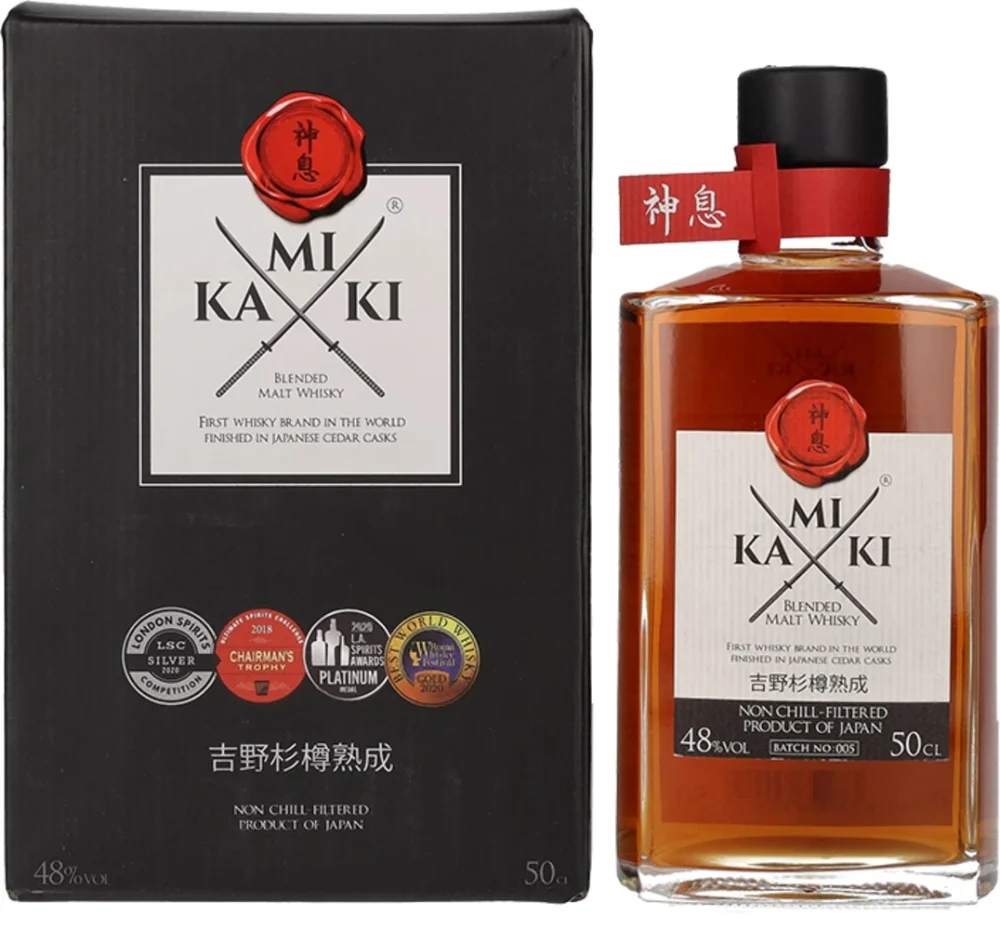 Japanese Whisky KAMIKI Blended Malt Whisky + GB 0,5 l