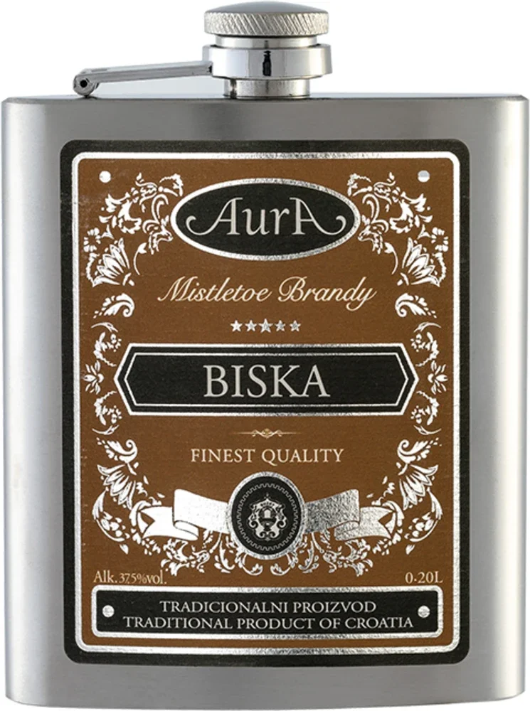 Fruit brandy Biska Aura + bottle GB 0,2 l
