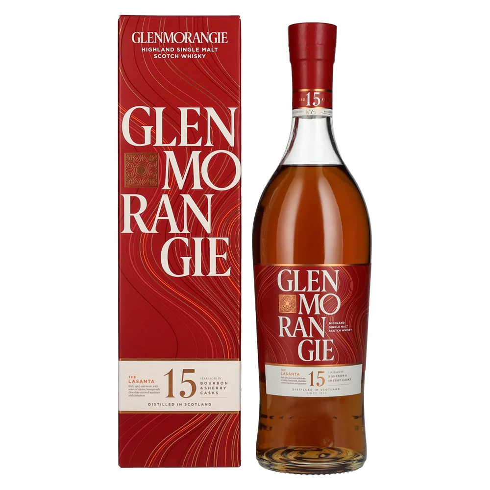 Scotch whisky Lasanta 15Y Glenmorangie + GB 0,7 l