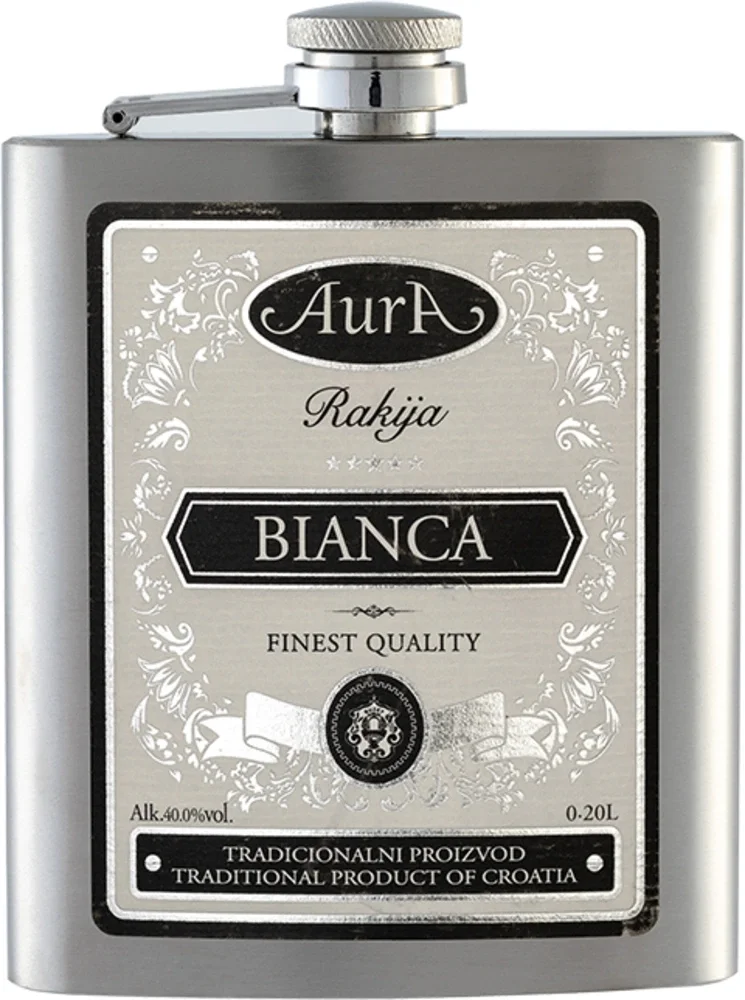 Voćna rakija Rakija Bianca Aura + flaška GB 0,2 l