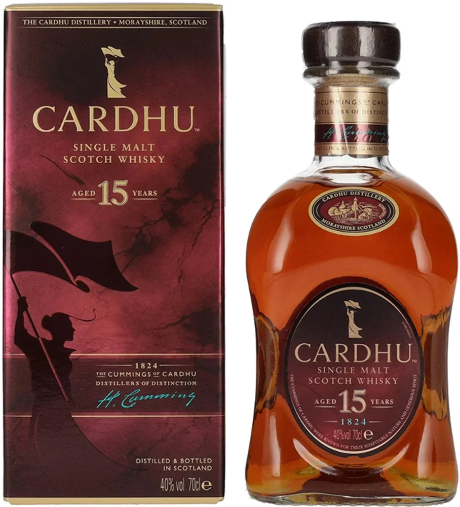 Škotski viski Cardhu 15y single malt + GB 0,7 l