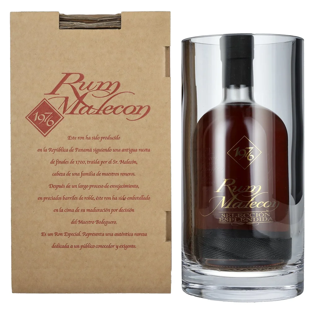 Rum Malecon 1976 Seleccion Esplendida steklena container + GB 0,7 l
