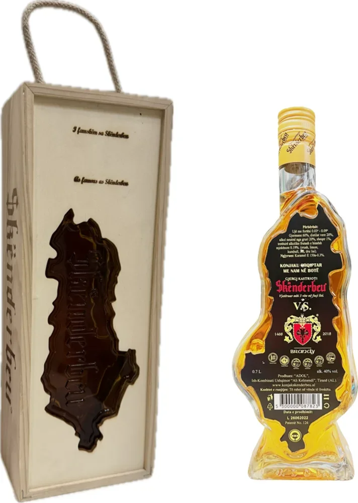 Brandy Zemljevid Skenderbeu + GB 0,7 l
