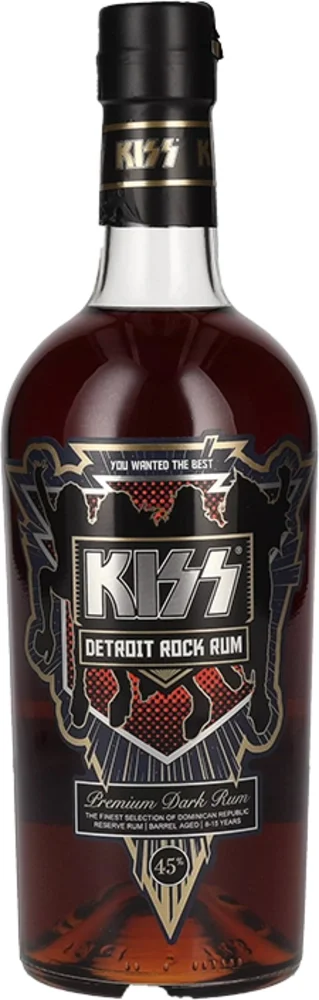 Rum Detroit Rock premium dark KISS 0,7 l