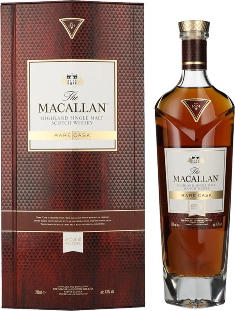 Škotski viski Macallan Rare cask release 2022 + GB 0,7 l