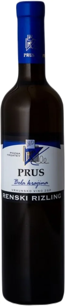 Vino Rajnski rizling - pozna trgatev Prus 0,5 l