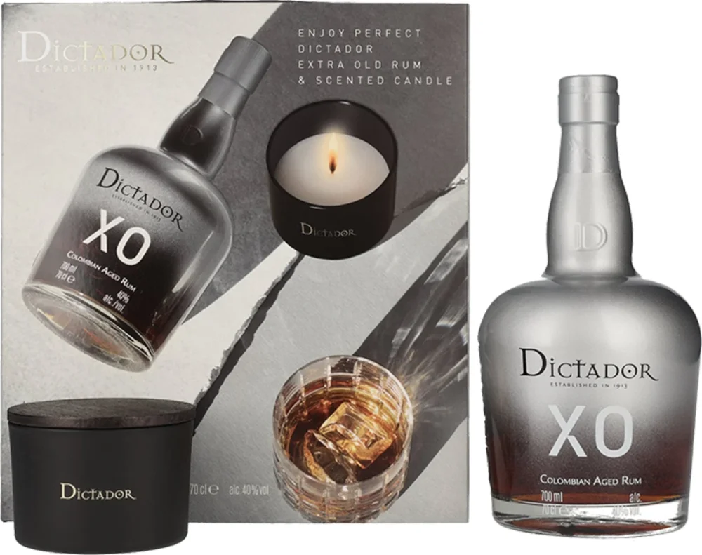 Rum Dictador X.O. Insolent + svečka + GB 0,7 l