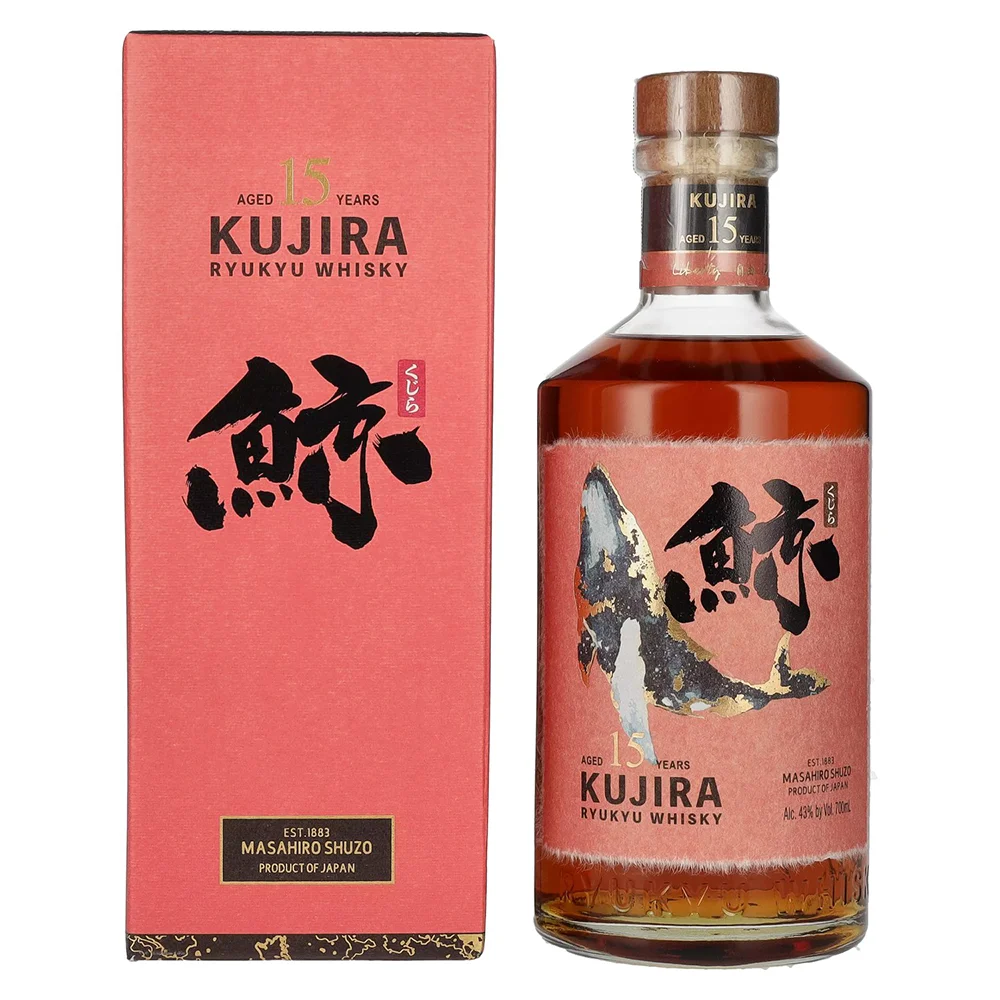 Japanski viski Kujira Ryukyu 15YO Single Grain + GB 0,7 l