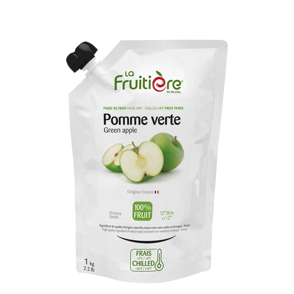 Svježi voćni pire Zelena jabuka 100% La Fruitiere 1 kg