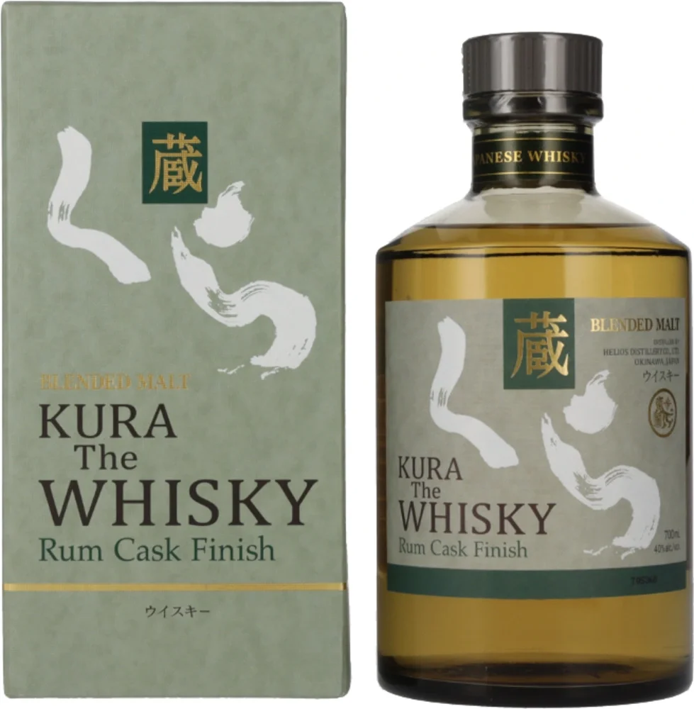 Japanese Whisky Kura The Whisky Blended Malt Rum Cask Finish + GB 0,7 l