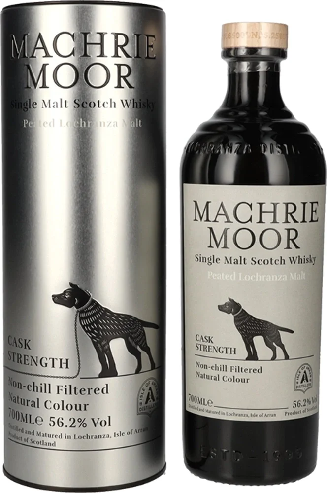 Scotch whisky Arran MACHRIE MOOR Cask Strength Peated Malt + GB 0,7 l