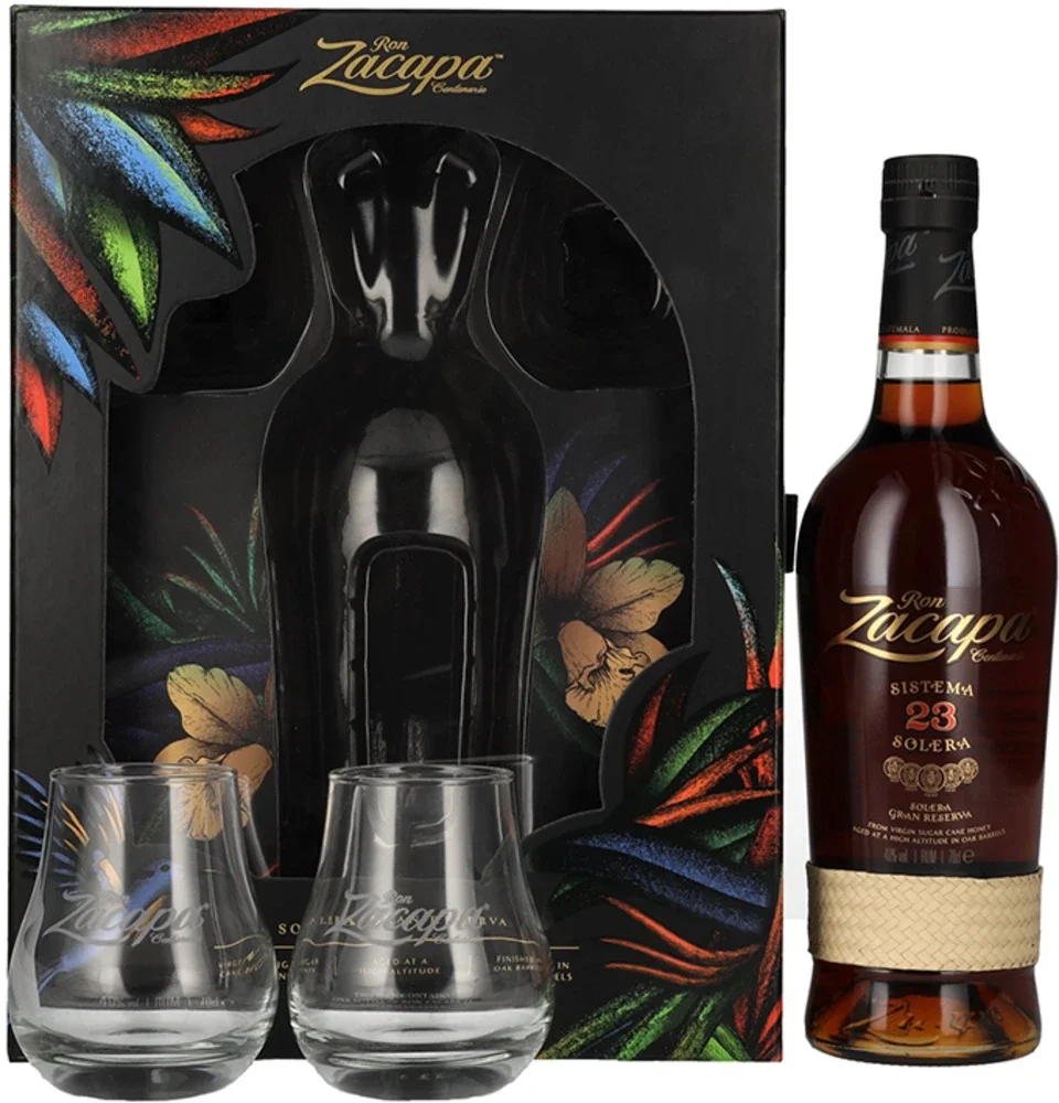 Rum Zacapa Centenario 23 Year Old Limited edition + 2 čaše + GB 0,7 l
