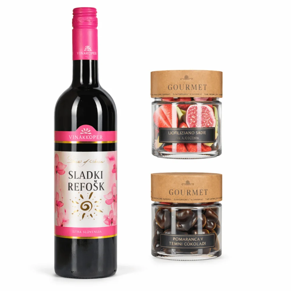 Gift pack Sladki užitki z refoškom Vinakoper