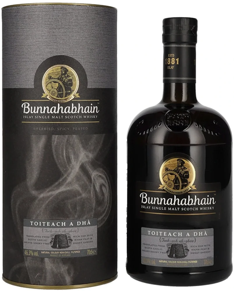 Škotski viski Bunnahabhain TOITEACH A DHA Single Malt + GB 0,7 l
