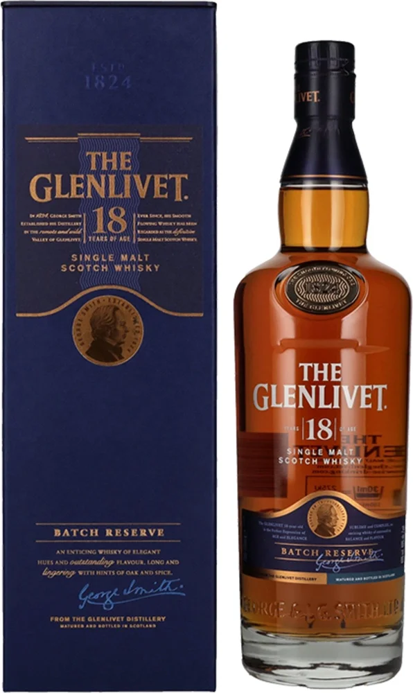 Škotski viski The Glenlivet 18 godina + GB 0,7 l