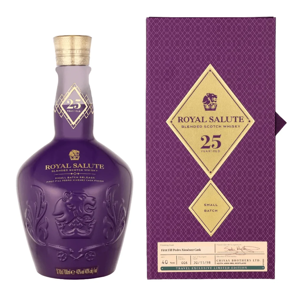 Škotski viski Royal Salute 25 godina Small Batch + GB 0,7 l
