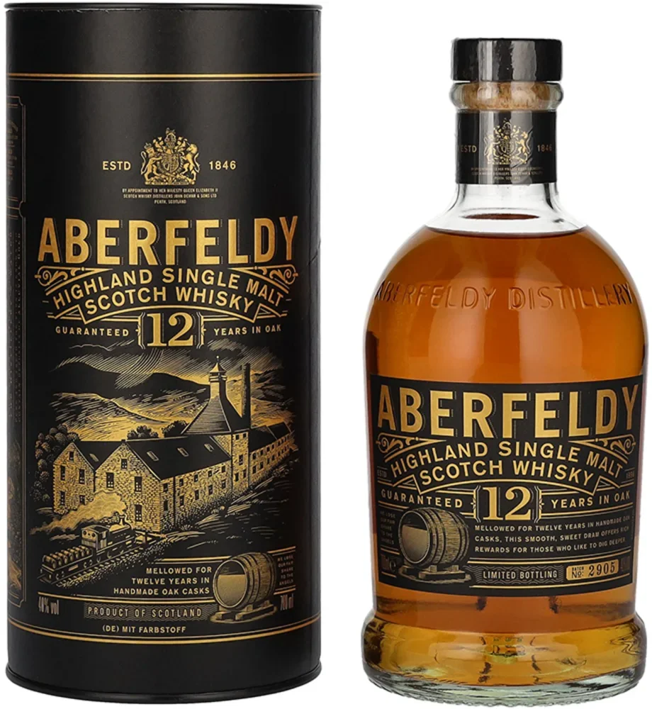 Škotski viski Aberfeldy 12 YO + GB 0,7 l