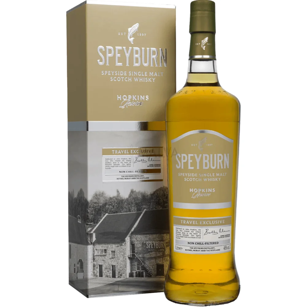 Škotski viski Speyburn Hopkins Reserve Single Malt + GB 1 l