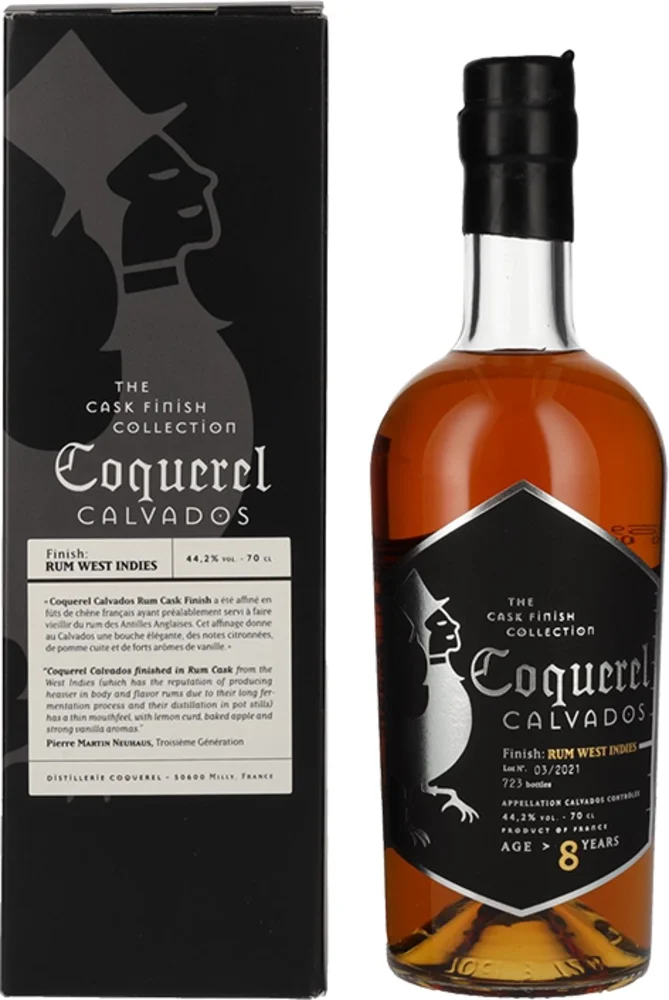 Fruit brandy Calvados Coquerel 8yo Cask Finish + GB 0,7 l