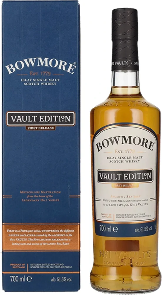 Scotch whisky Bowmore Vault Edition Atlantic Sea Salt + GB 0,7 l