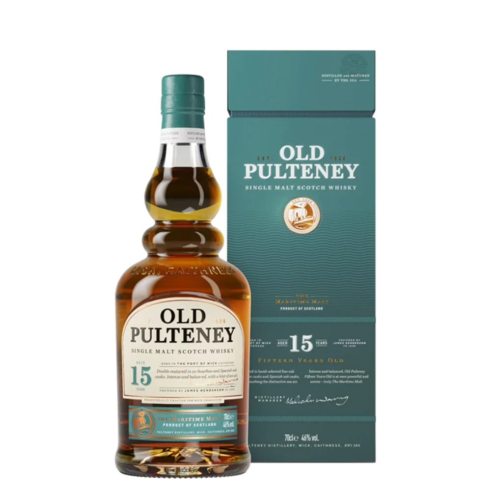 Škotski viski Old Pulteney 15y Maritime Malt + GB 0,7 l