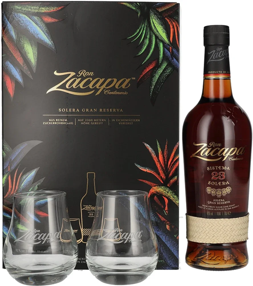 Rum Zacapa Centenario 23 Year Old +2 čaše GB 0,7 l