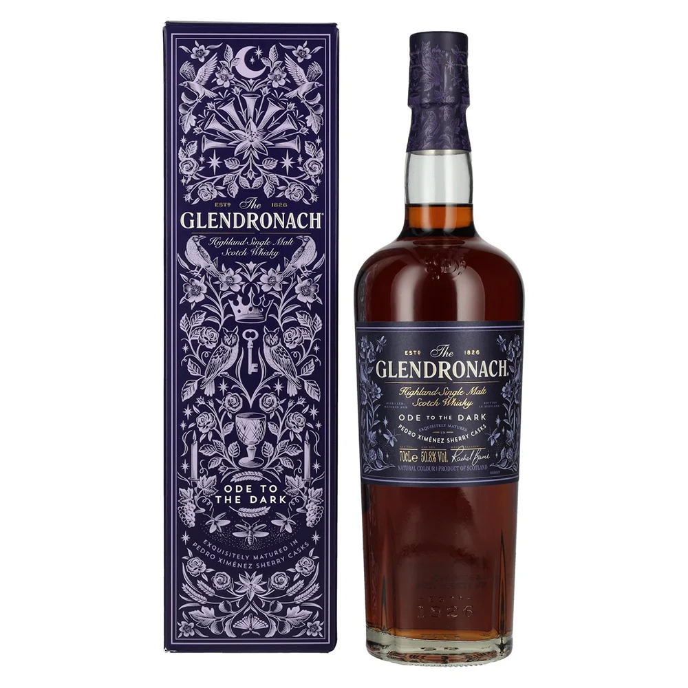Škotski viski Glendronach ODE TO THE DARK Highland Single Malt + GB 0,7 l