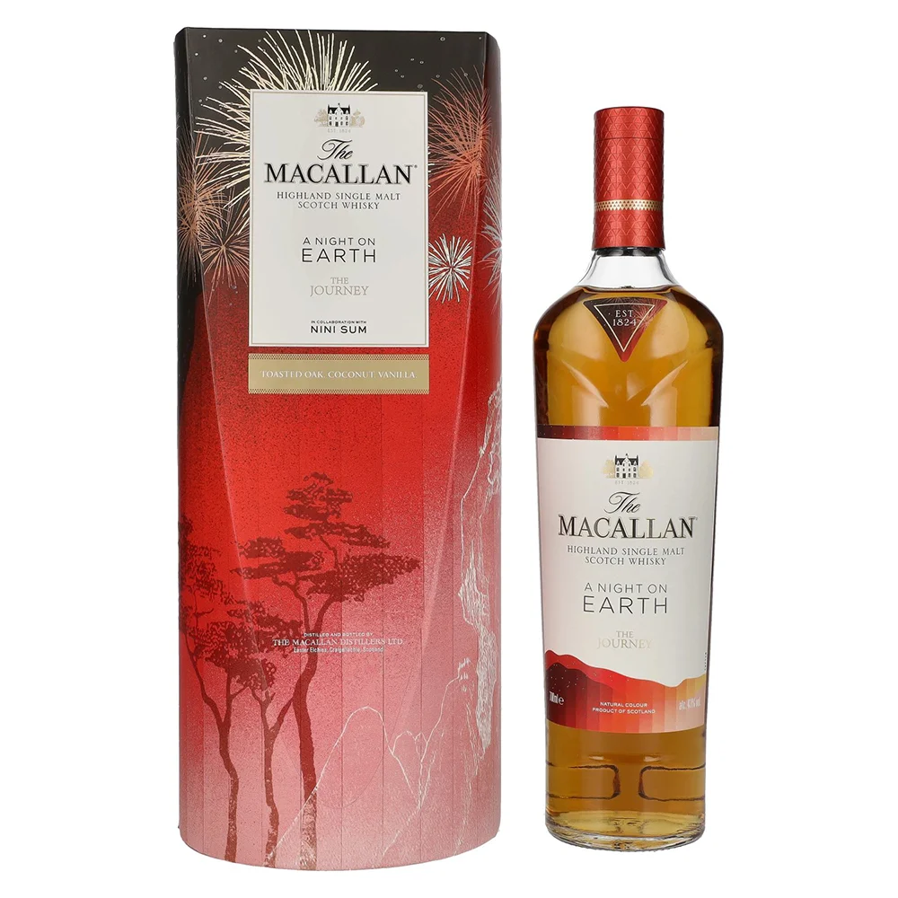 Scotch whisky Macallan A NIGHT ON EARTH THE JOURNEY 2023 + GB 0,7 l