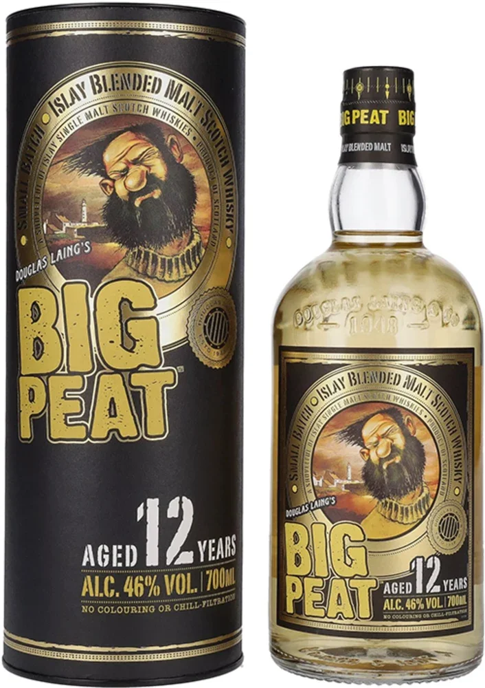Scotch Whisky Douglas Laing BIG PEAT 12y Islay Blended + GB 0,7 l