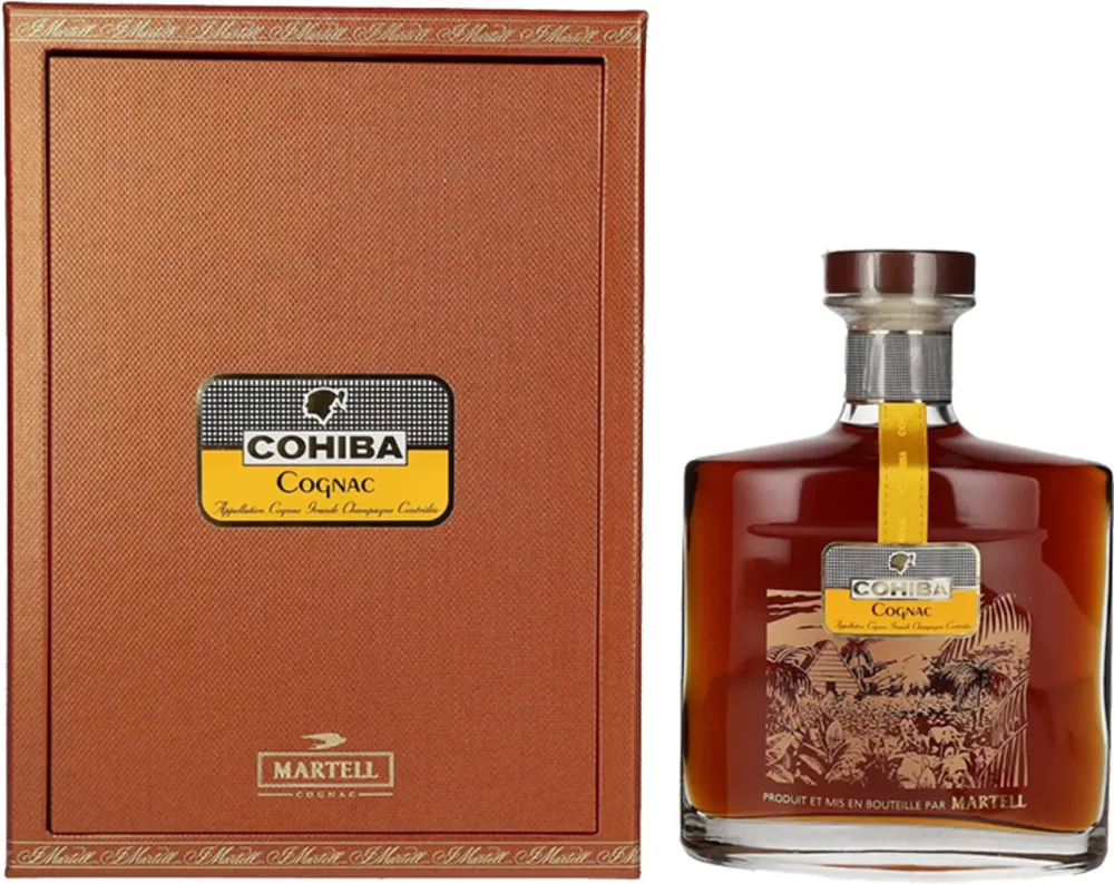 Konjak Martell Cohiba Grande Champagne + GB 0,7 l