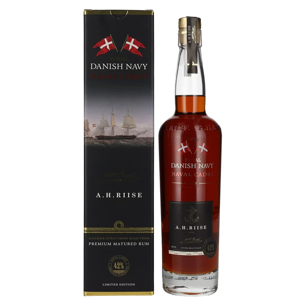 Rum Royal Danish Navy Naval Cadet A.H.Riise + GB 0,7 l