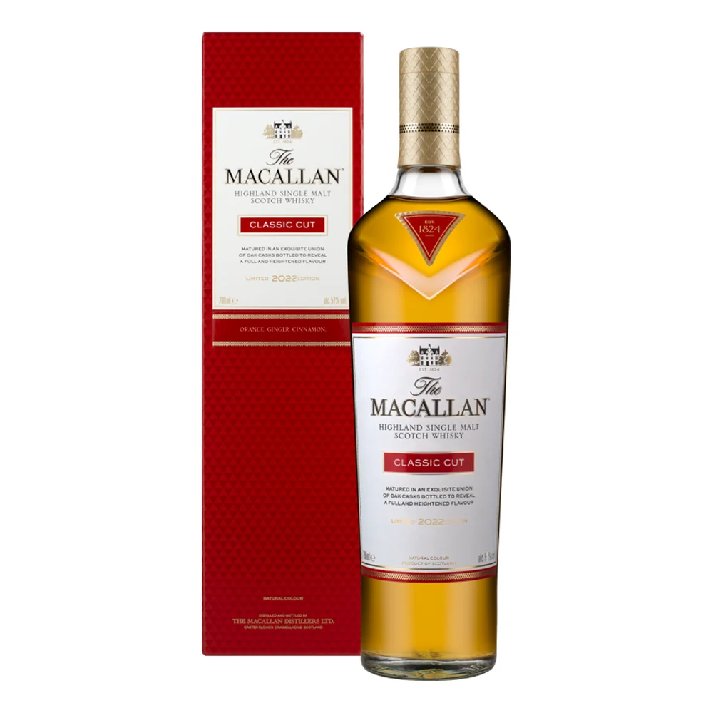 Scotch Whisky Macallan CLASSIC CUT Limited Edition 2022 + GB 0,7 l